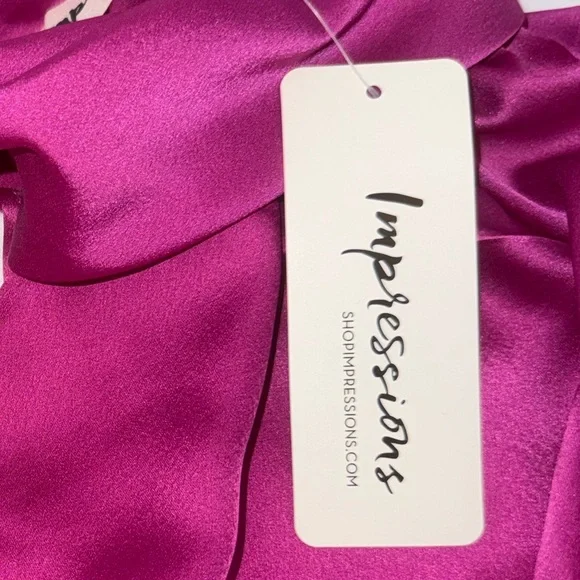 Impressions Vibrant Pink Blouse - Picture 3 of 8